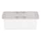 IRIS Clear Stackable Storage Boxes with Gray Lid